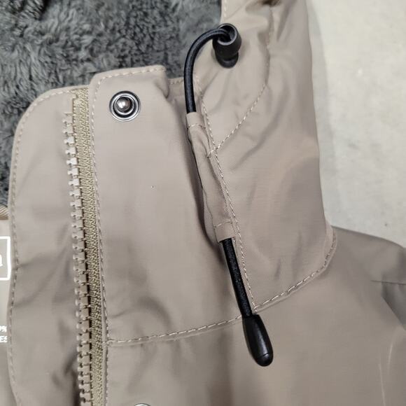 L.L. Bean Women’s Parka Coat Light Brown Hooded Full Zip Size Medium - Picture 10 of 10